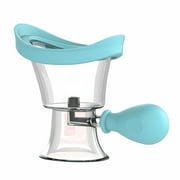 Clear Eye Wash Cup,Eye Wash Cleaner Kit Silicon Manual Air Pressure Eye Cleaning Cup Tool Effective Eye Rinse Clean Dust Makeup Irritants,Transparent with Storage Container Soothing Tired Eyes